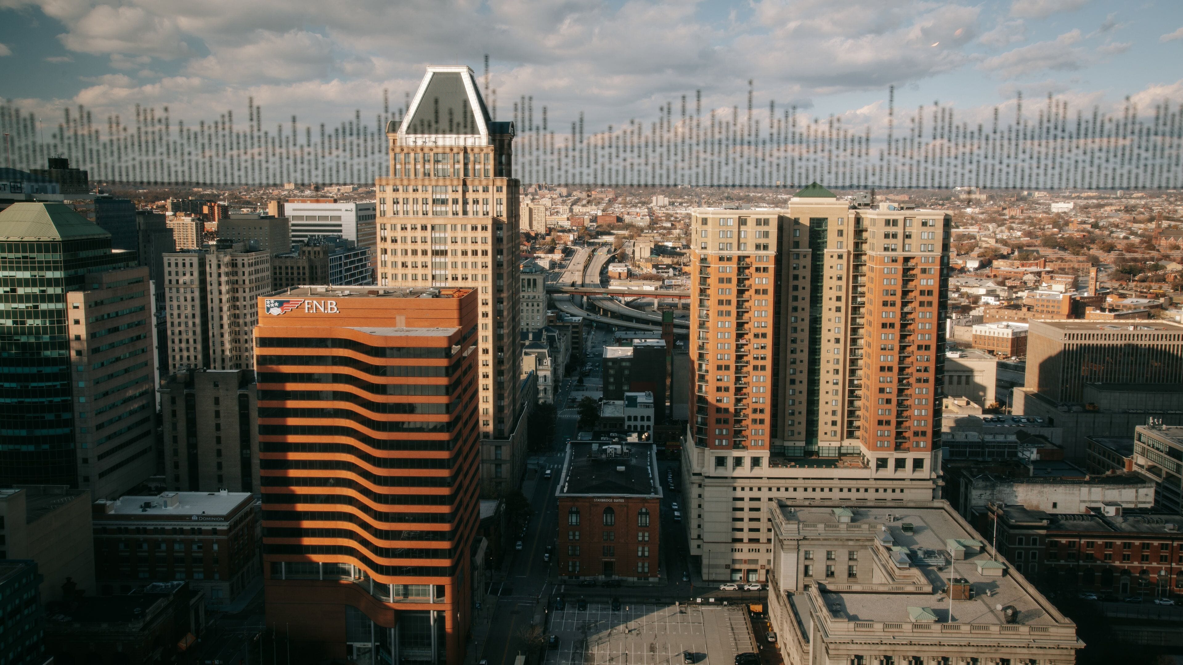 Top of the World Observation Level featuring landscape views and a city