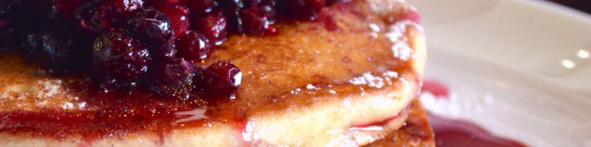 Vanilla pancake with berries and mascarpone. #foodie #amazing #perth #restaurant