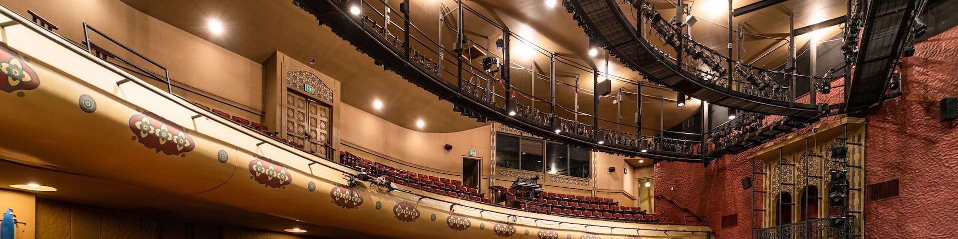 Indiana Repertory Theatre showing theater scenes and interior views