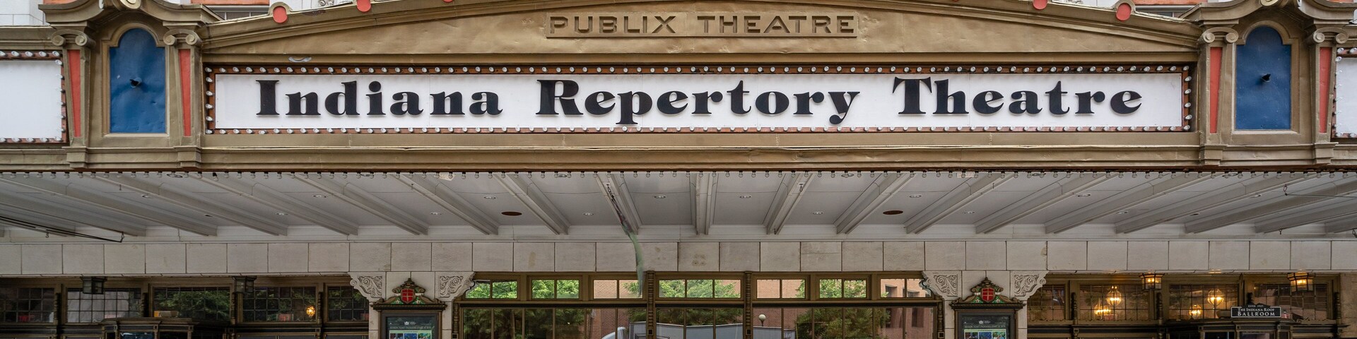 Indiana Repertory Theatre featuring signage