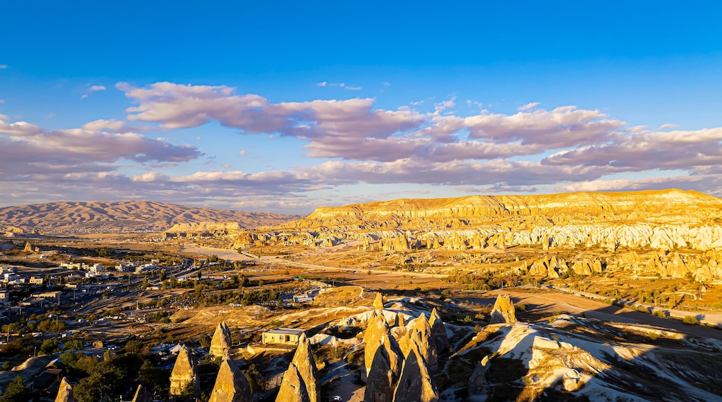 Beautiful landscape with sunset view in the region of capadocia in Turkey