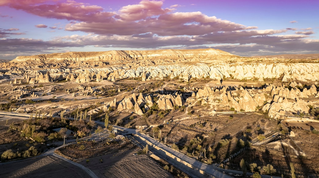 Beautiful landscape with sunset view in the region of capadocia in Turkey