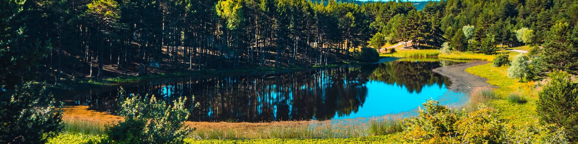 camping in Karagol Geosite, Black Lake, Kizilcahamam, Ankara, Turkey