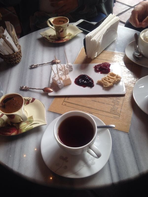 The best coffee and tea in Amasra with organic food and selfmade Turkish delight and marmalade...