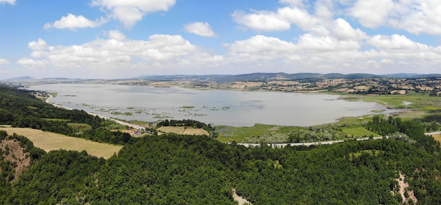 Ladik Lake in Ladik, Samsun, Turkey.
