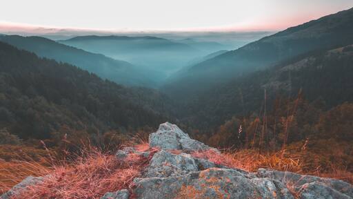Soft autumn landscape view of Kumbet platea
