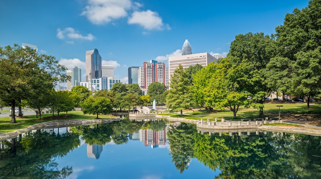 Charlotte, NC Skyline from Marshall Park