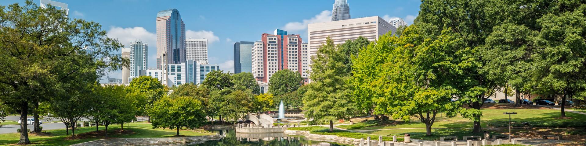 Charlotte, NC Skyline from Marshall Park