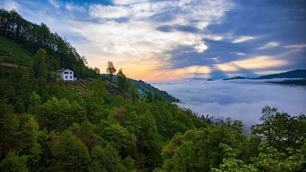 landscape with clouds