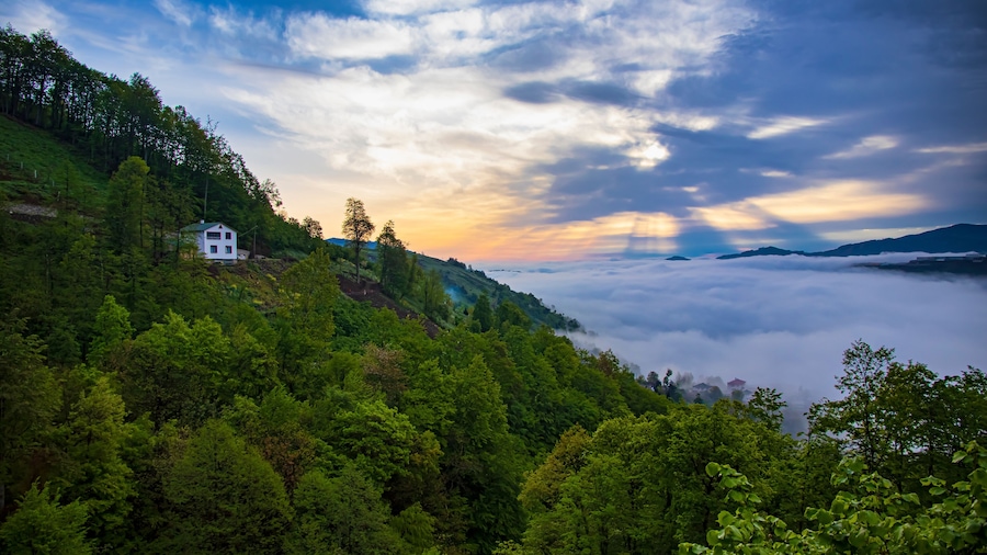 landscape with clouds