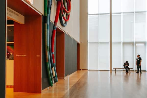 Mint Museum Uptown which includes art and interior views as well as a couple