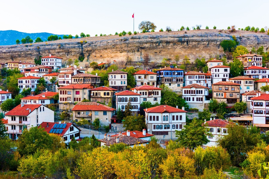 SAFRANBOLU, TURKEY. Traditional Ottoman Houses in Safranbolu. Karabuk.