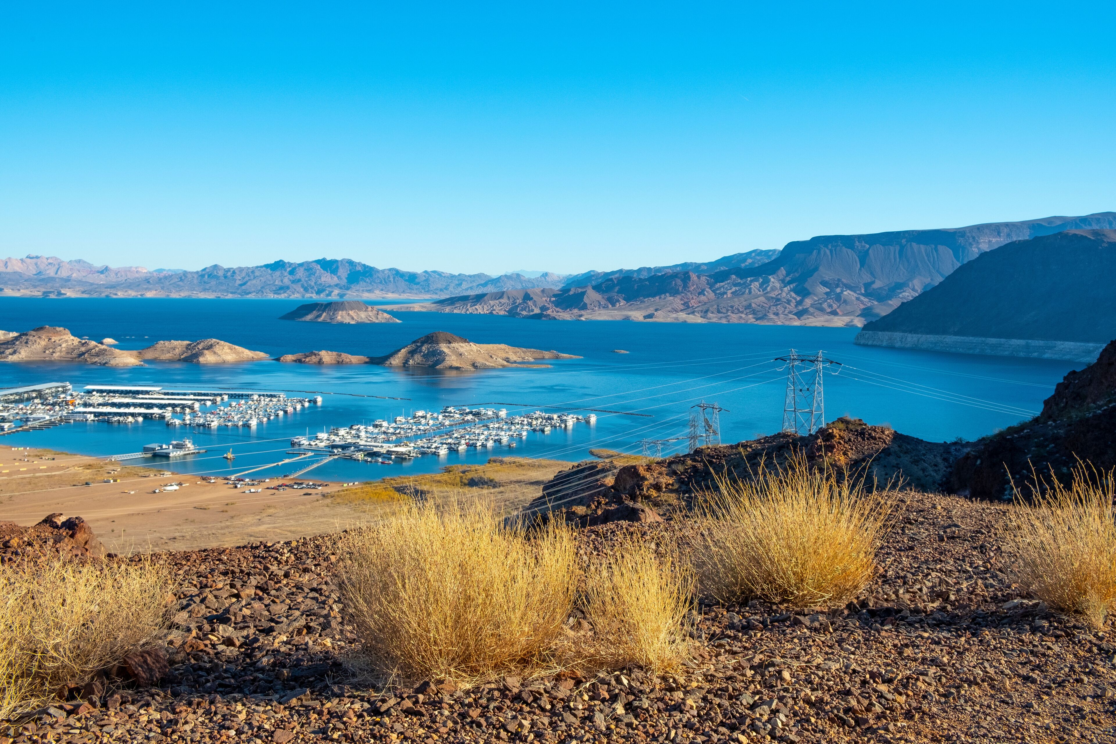 Lake Mead and Marina near Las Vegas