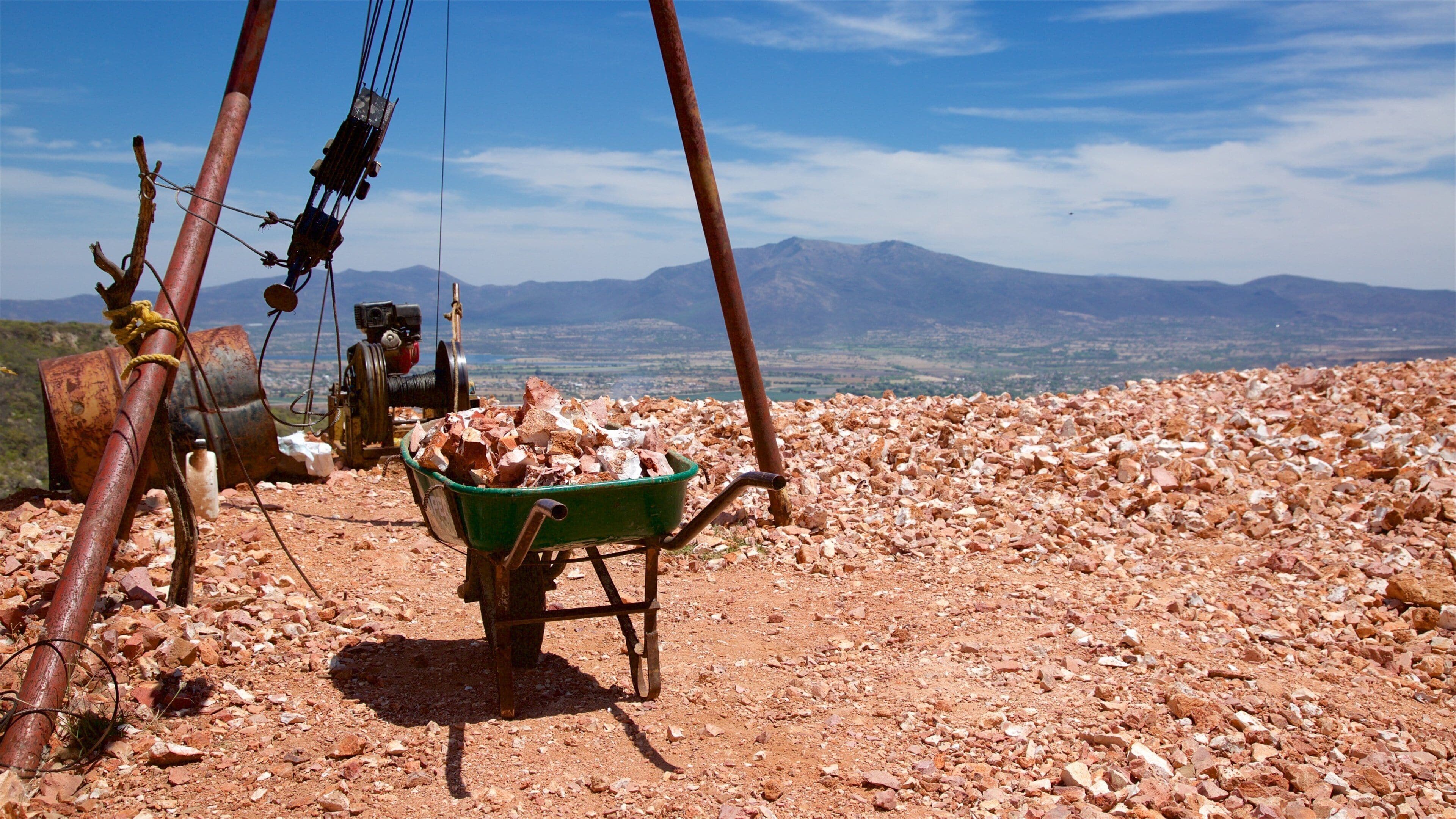 떼끼스키아판 오팔광산 이 포함 풍경 과 한적한 풍경