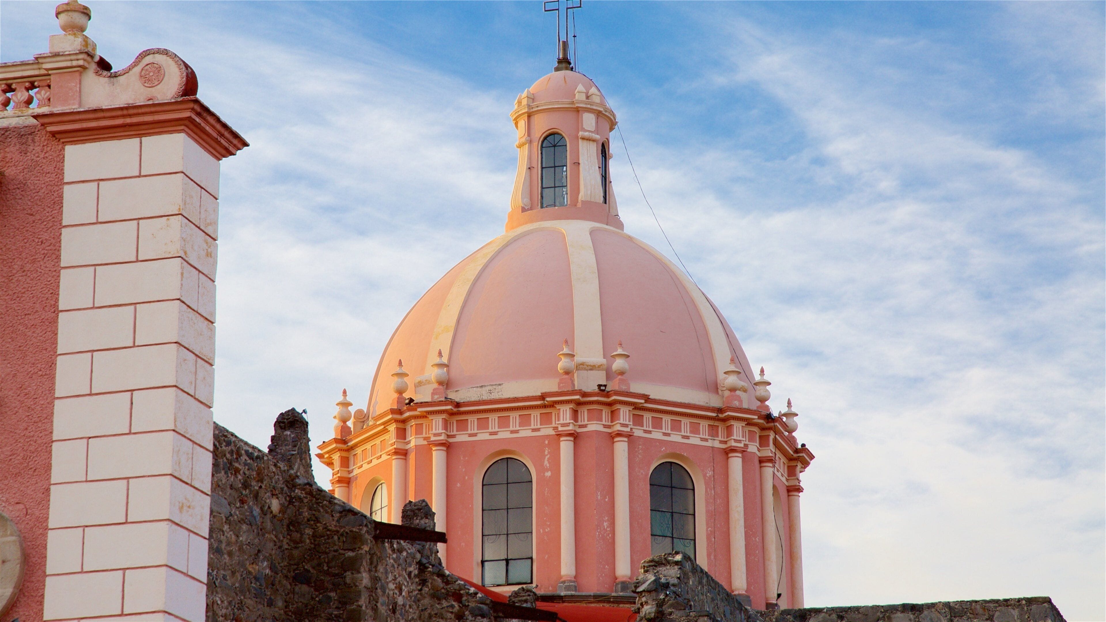 Church of Santa Maria which includes heritage architecture, a sunset and a church or cathedral