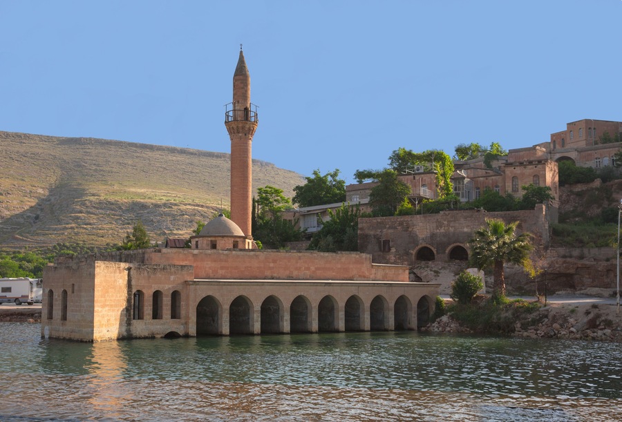 Sunken village Halfeti in Gaziantep Turkey