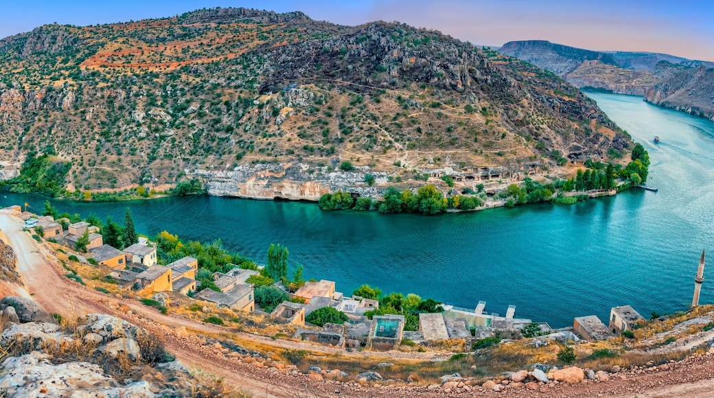 Landscape view of old Halfeti Town in Sanliurfa