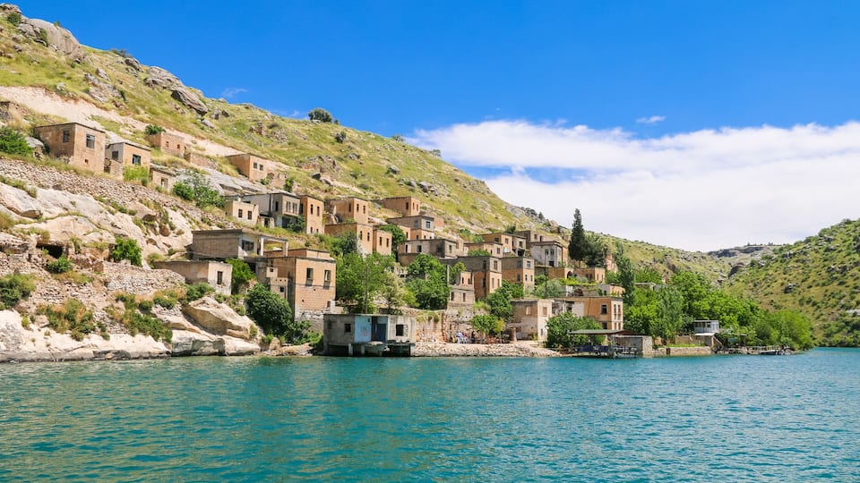 view of halfeti boat tour - gaziantep turkey