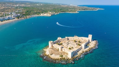 Maidens Castle Kiz Kalesi Drone Photo, Erdemli Mersin, Turkey