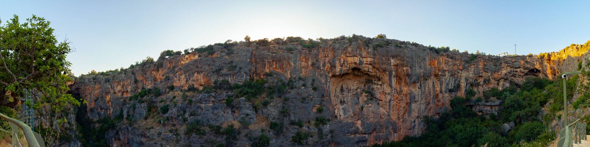 Panoramic view of Heaven Sinkhole in Mersin Turkey
