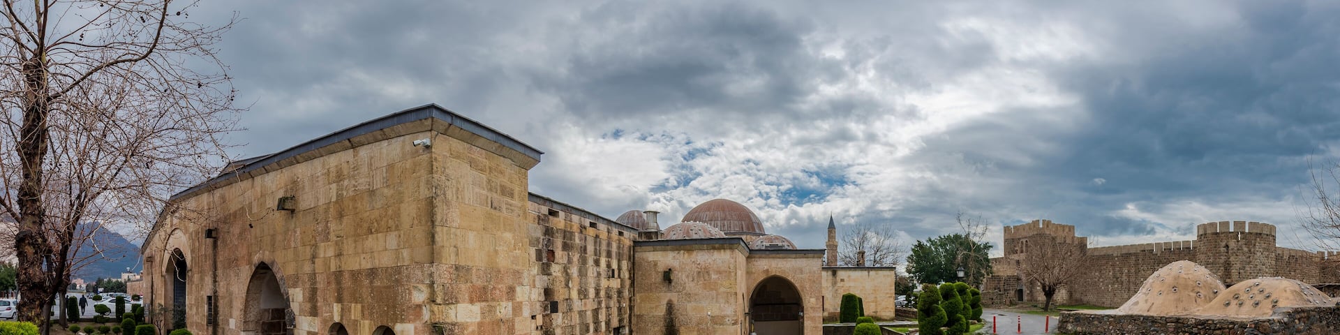 Payas Castle and Sokollu Mehmet Pasha Complex view in Hatay Province of Turkey