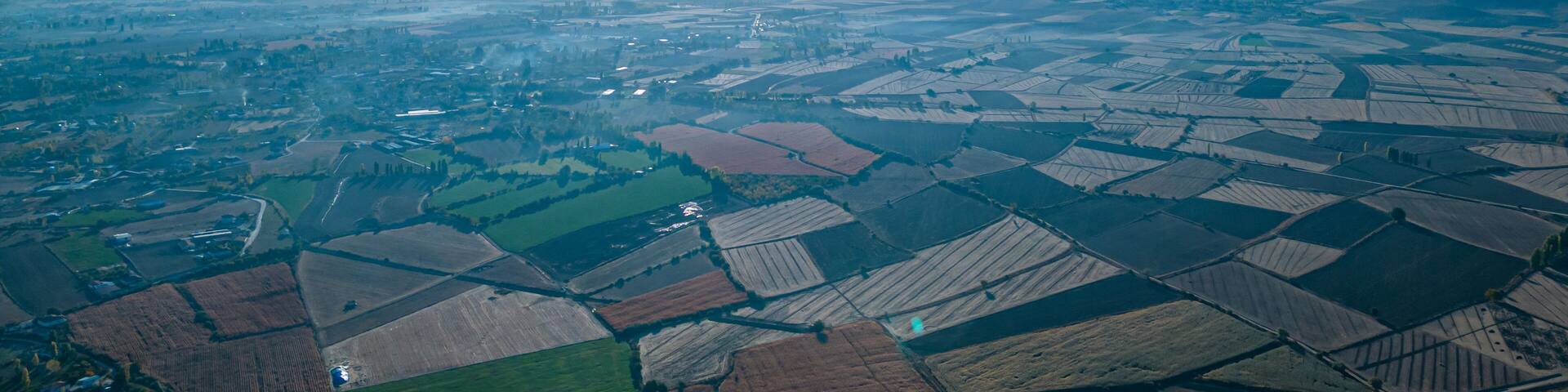 urban pollution, agricultural areas and landscapes of the city's fabric