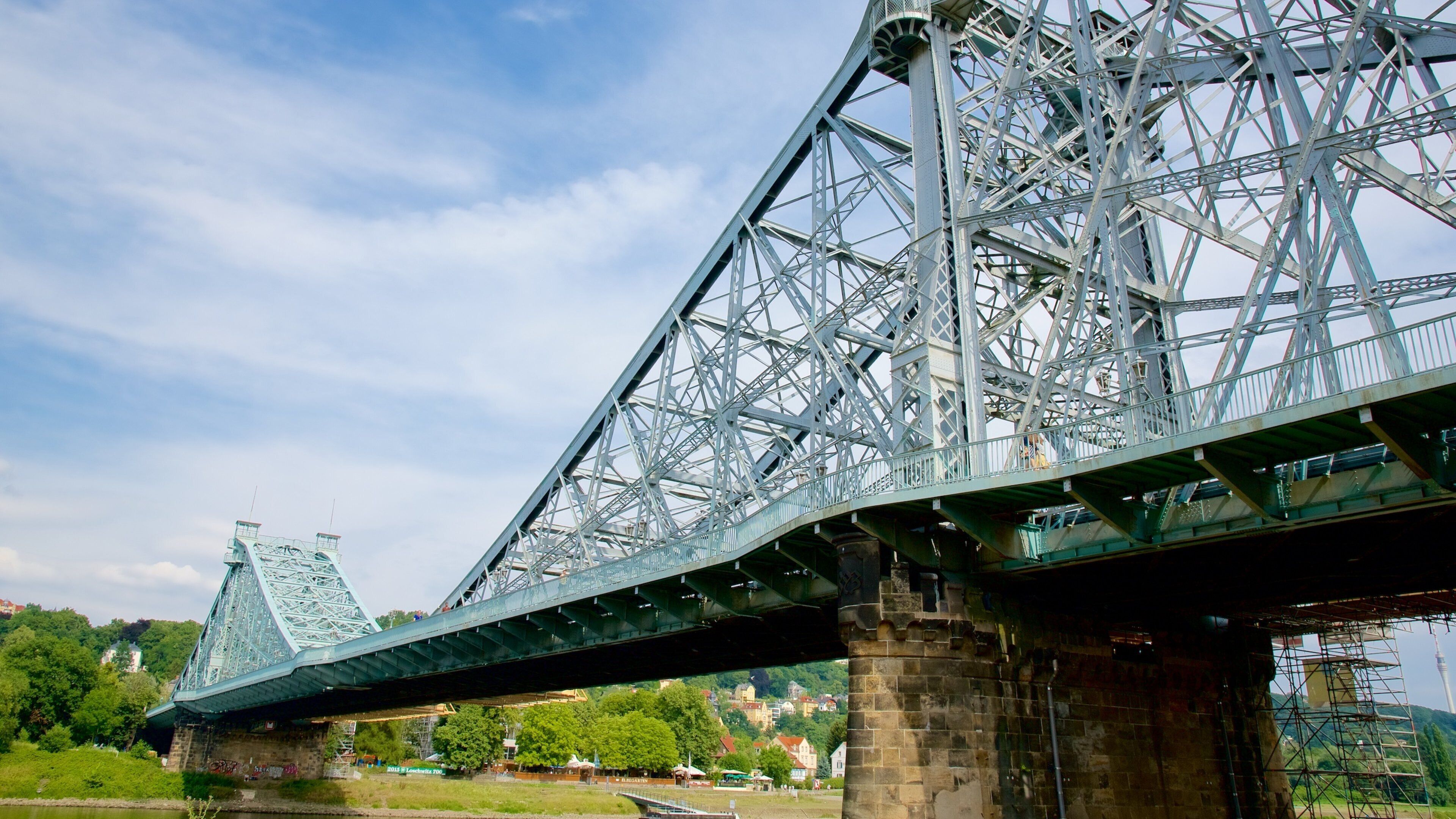 Blue Wonder Bridge showing a bridge