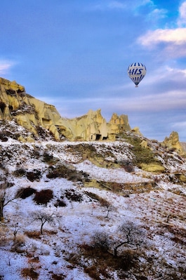 Hot air balloon in the middle of nowhere in Cappadocia, Turkey. #lifeatexpediagroup