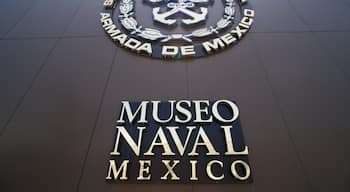 Naval Historical Museum which includes signage and military items