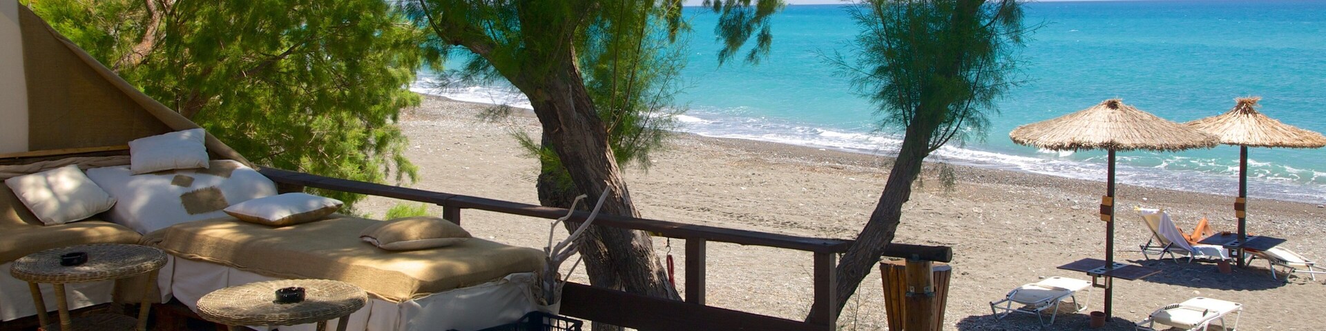 Agios Fokas Beach featuring a pebble beach