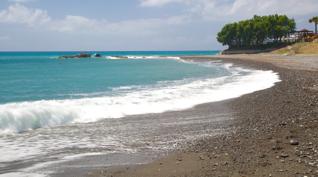 Agios Fokas Beach featuring a pebble beach and general coastal views