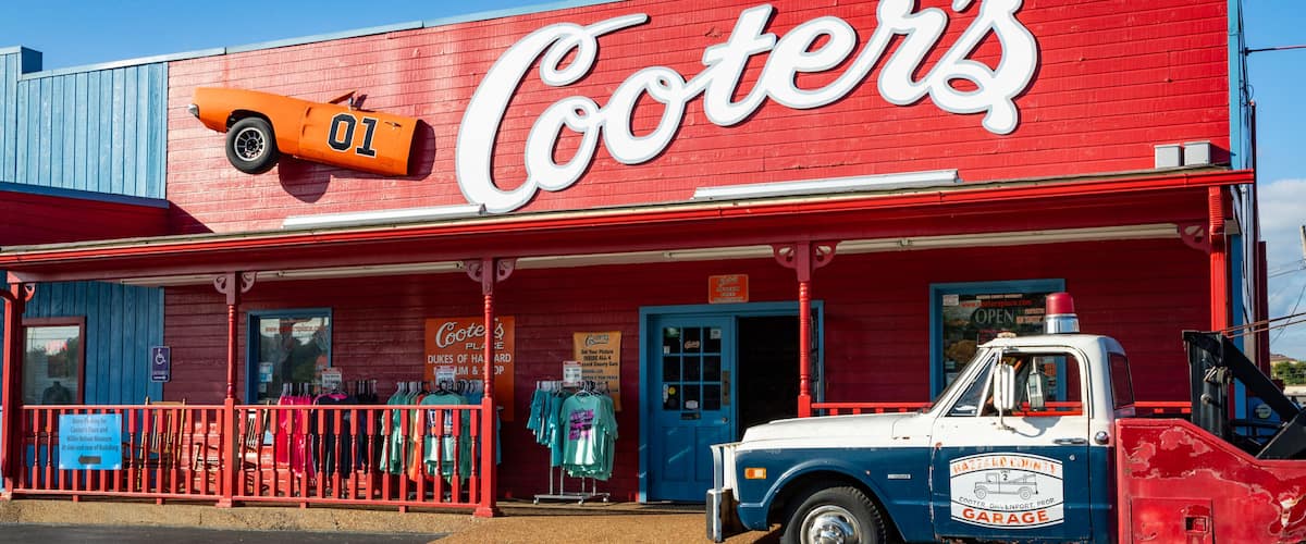 Cooter\'s Place featuring signage
