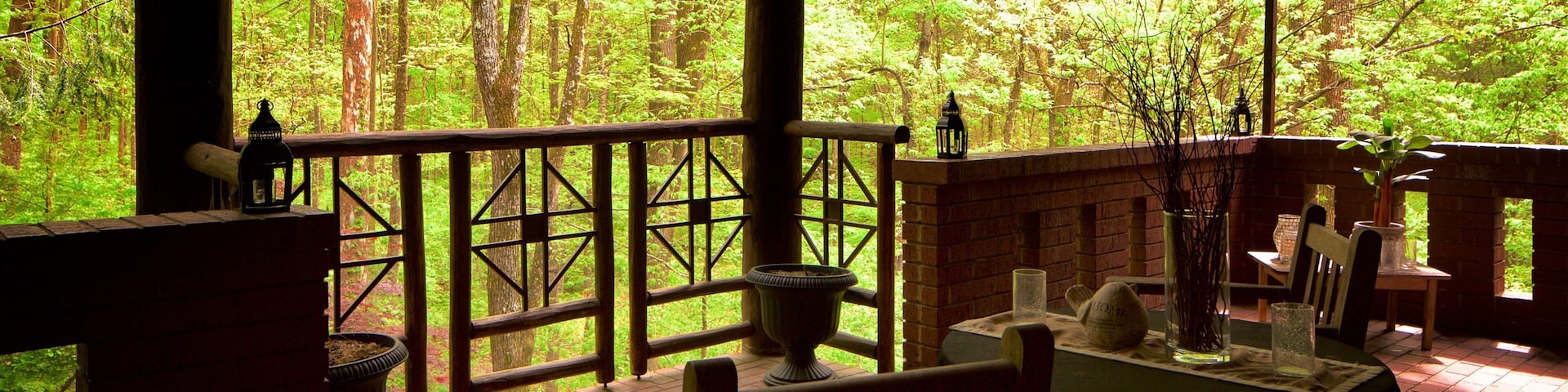 Fontanel Mansion mostrando cenas de floresta