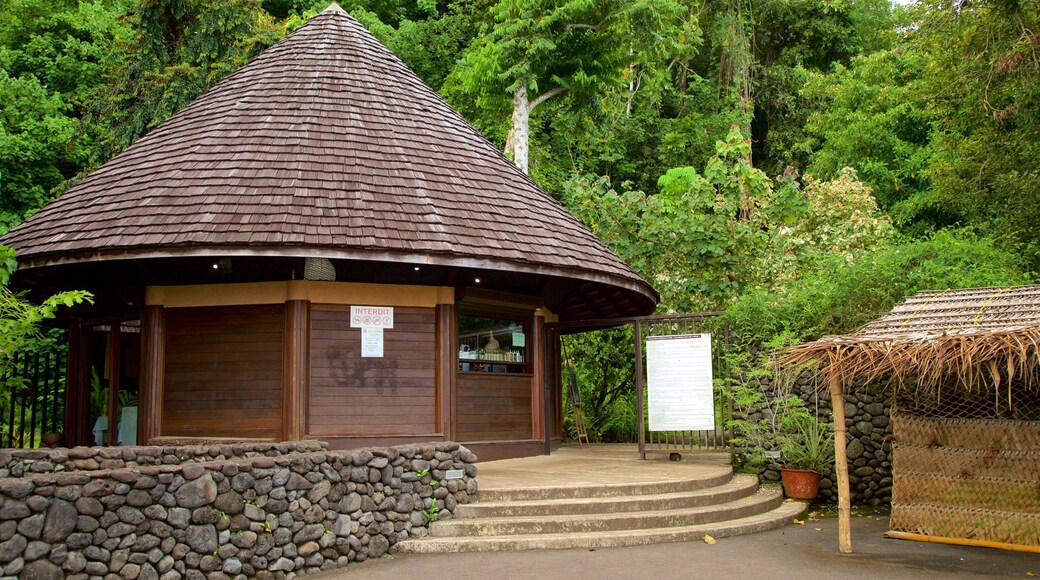 Jardines de agua de Vaipahi mostrando escenas tropicales