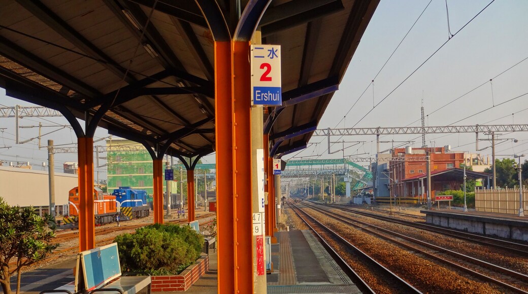 The platform of Ershui in Taiwan while sunset
