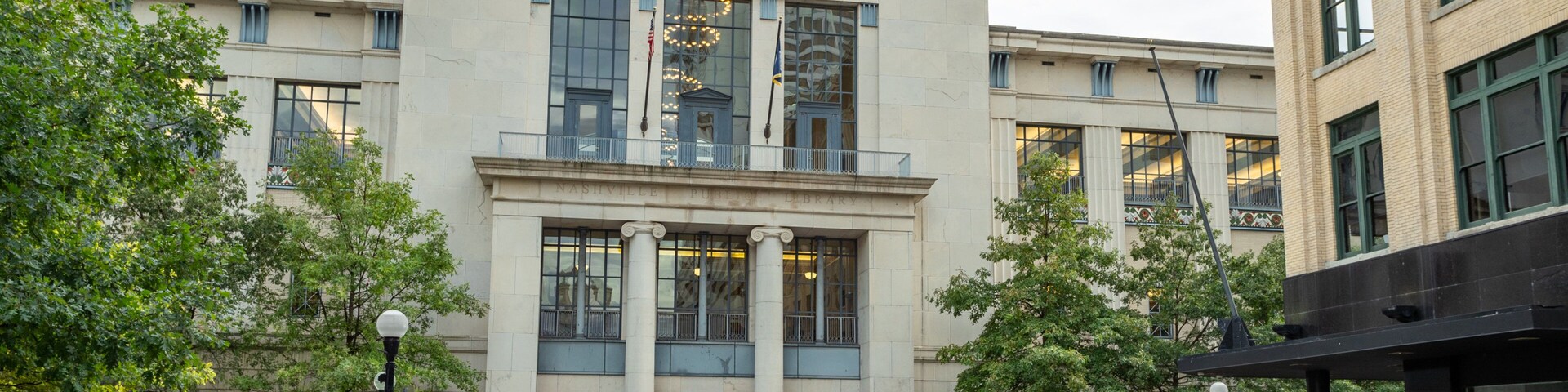 Nashville Public Library which includes an administrative buidling