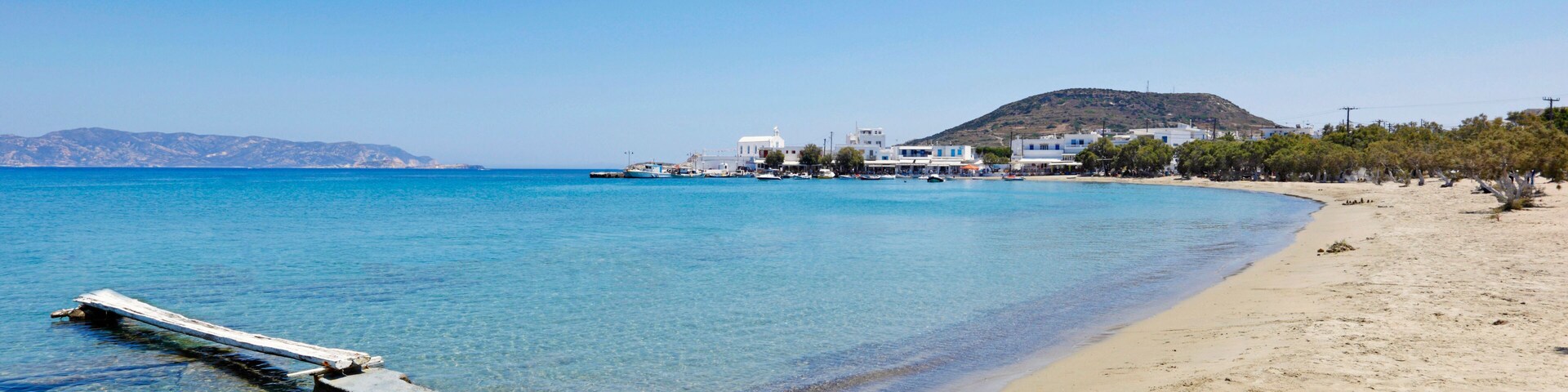 Pollonia in Milos, Greece