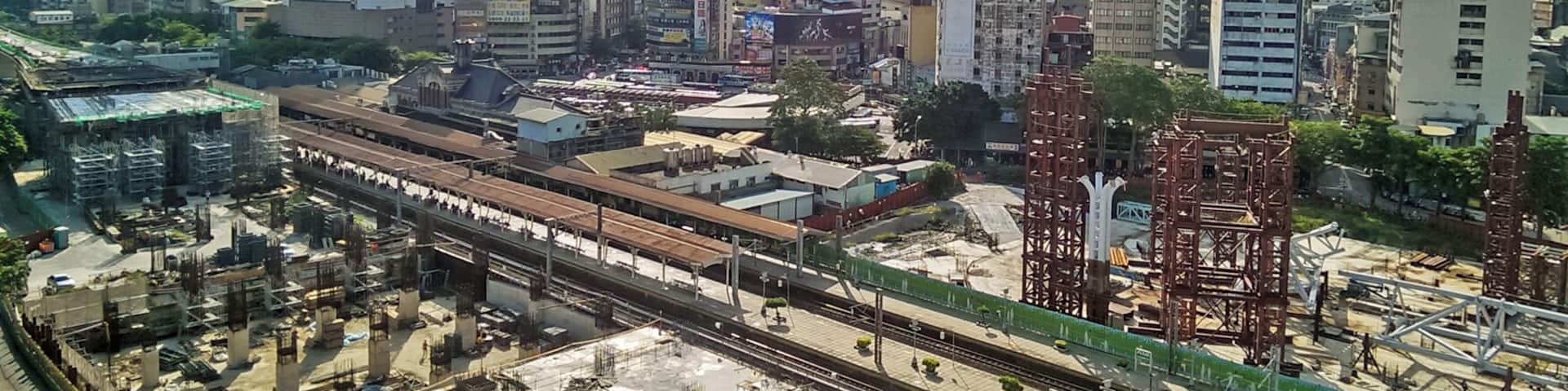 台中鐵路高架化2014年6月台中車站周邊工程