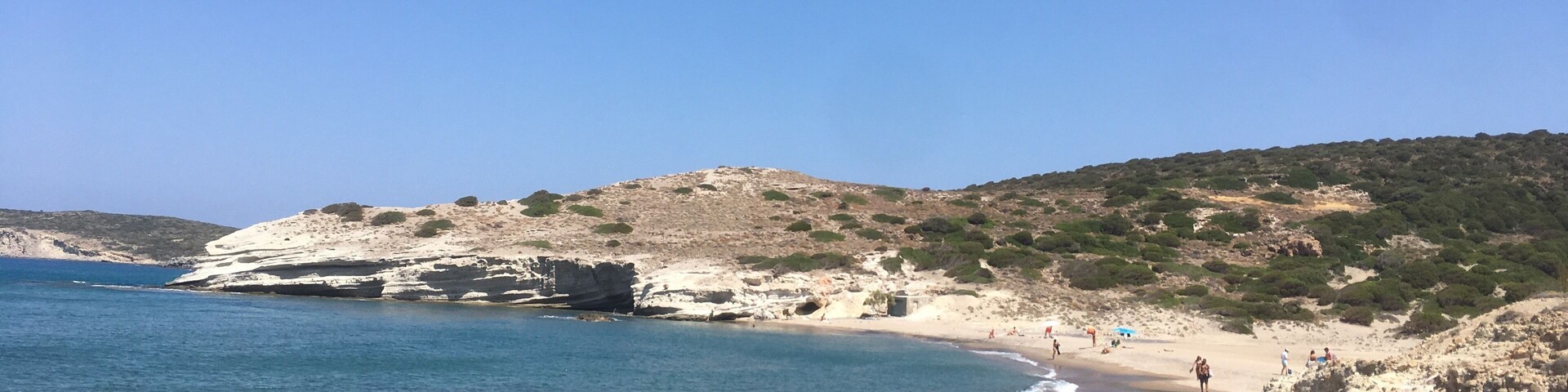 Beautiful and peaceful beach 
There are not lots of people but you have to take a 4x4 to go in it 
#greece 
#milos