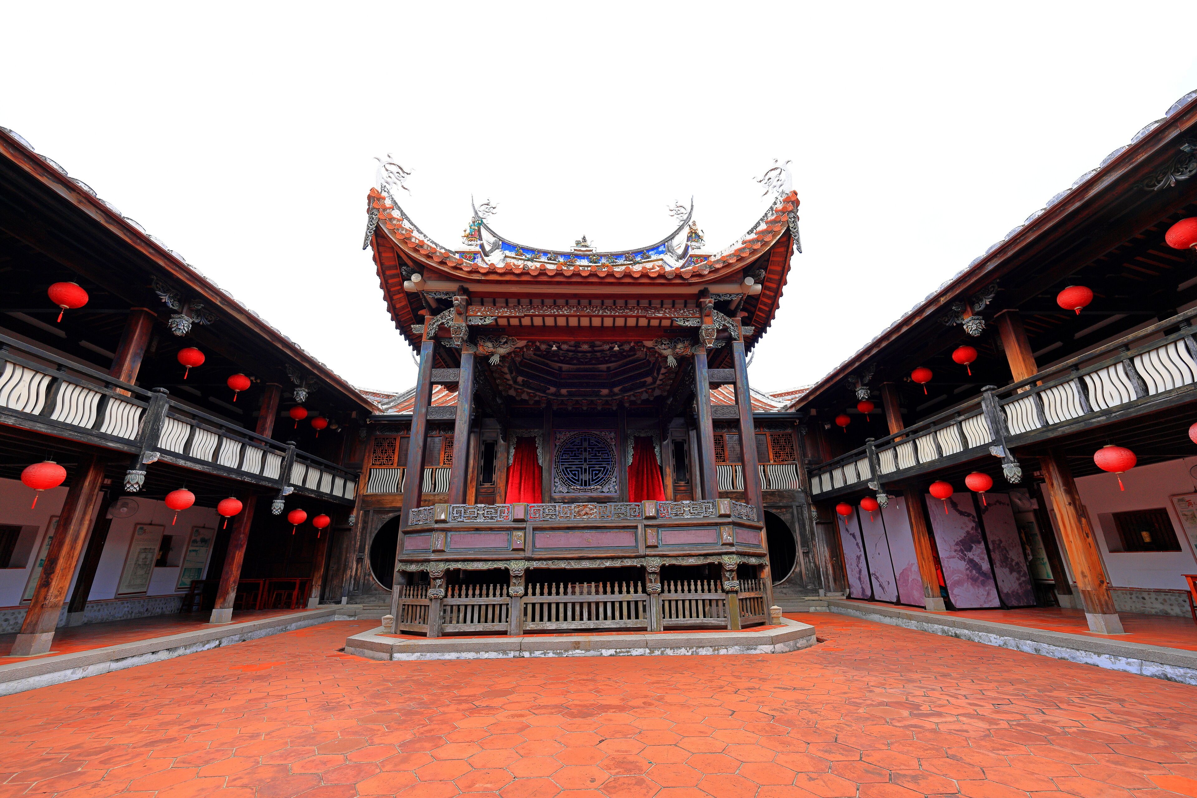 Wufeng Lin family garden with elegant mansion and classic Chinese garden architectures in Wufeng District, Taichung, Taiwan
