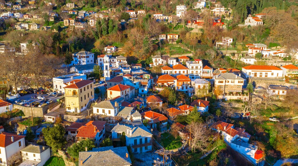 Traditional greek village of Milies on Pelion mountain in central Greece.