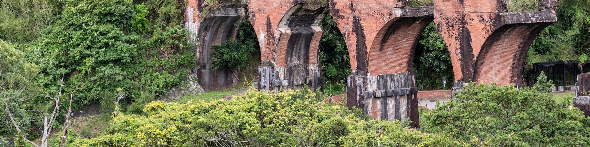 Longteng Broken Bridge, Yutengping Bridge in Longteng Village, Sanyi Township, Miaoli County, Taiwan, a famous travel destination, lifestyle.