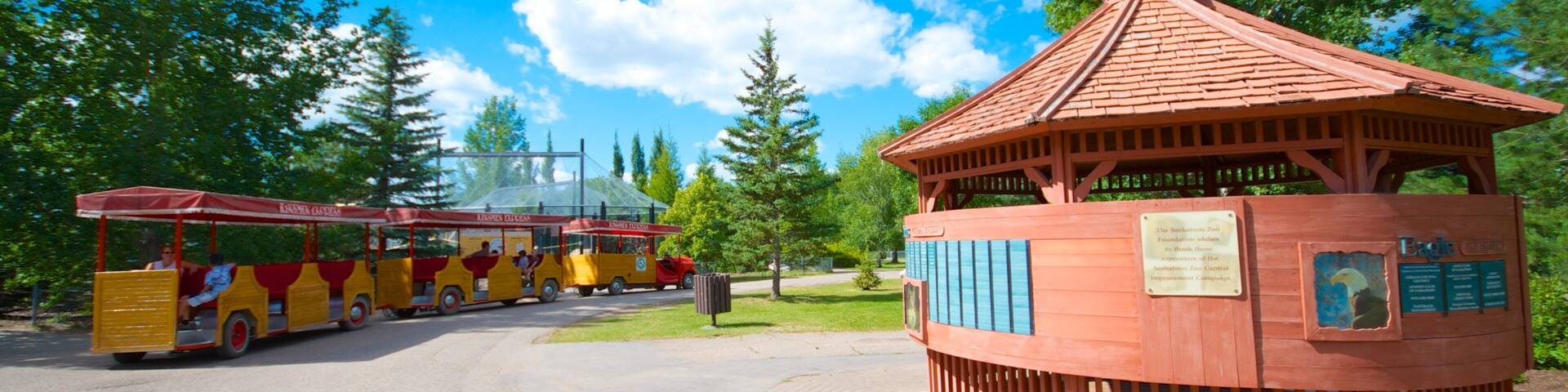 Saskatoon which includes a garden and zoo animals