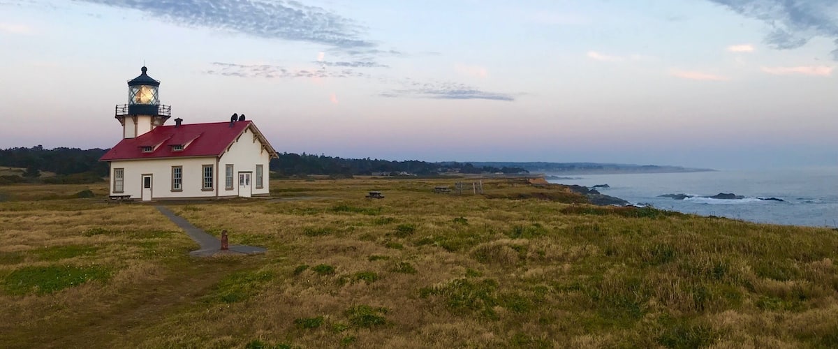 Not the sunset I was hoping for, but still a beautiful view of the lighthouse and Northern California coastline.