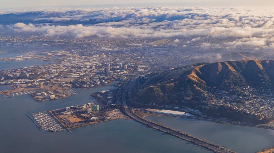 Aerial view of the San Bruno Mountain State and County Park