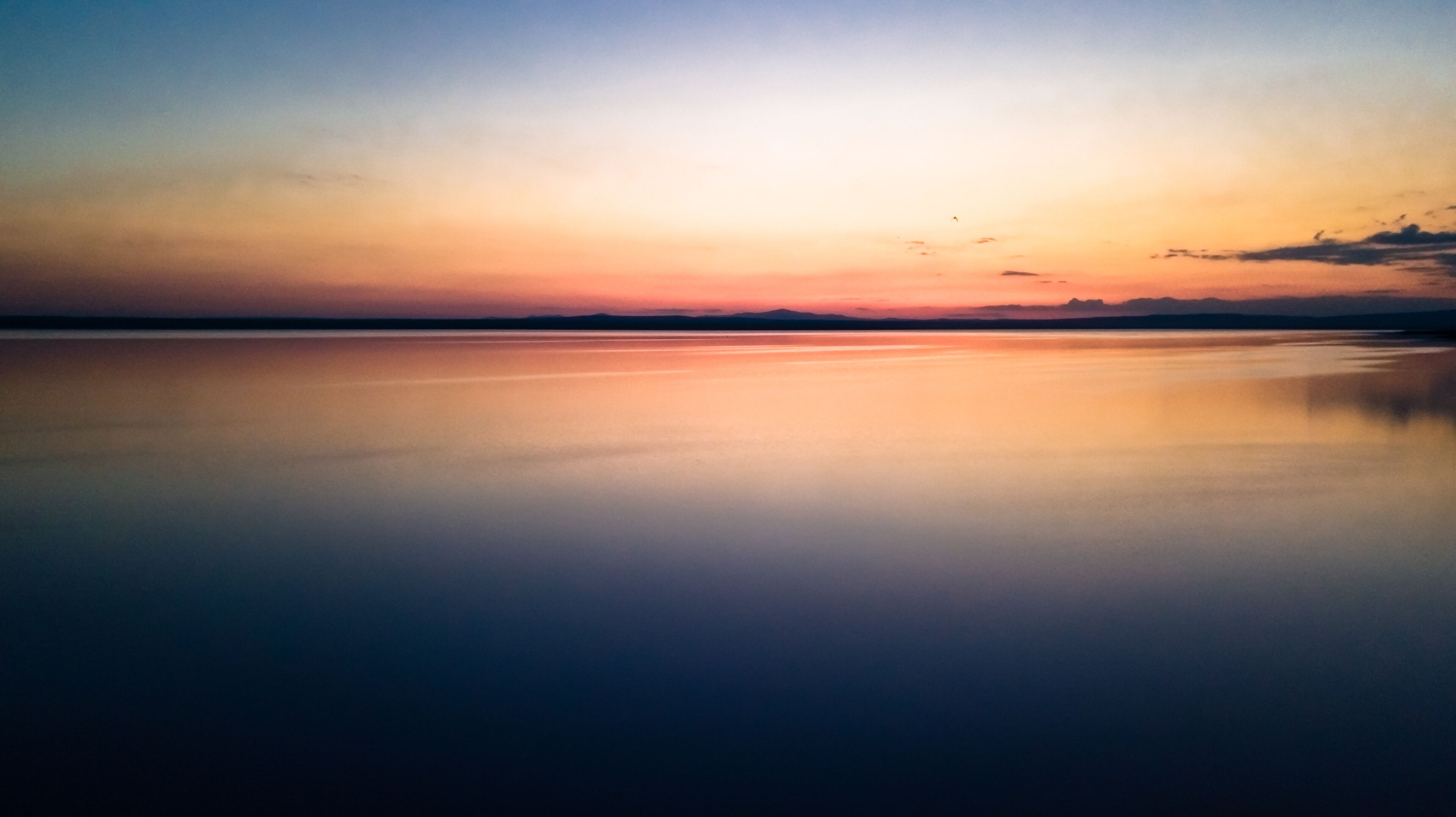 Scenic sunset view of Lake Tuz in Sereflikochisar Konya Turkey