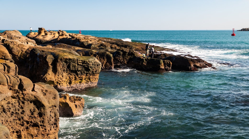 Ruifang showing rugged coastline, general coastal views and waves