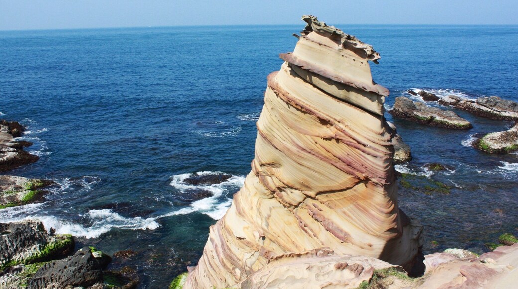 The Nanya Peculiar Rocks can be seen along the coastline of New Taipei City, Taiwan. They are proof of Mother Nature's unbelievable artistic skills! #roadtrip