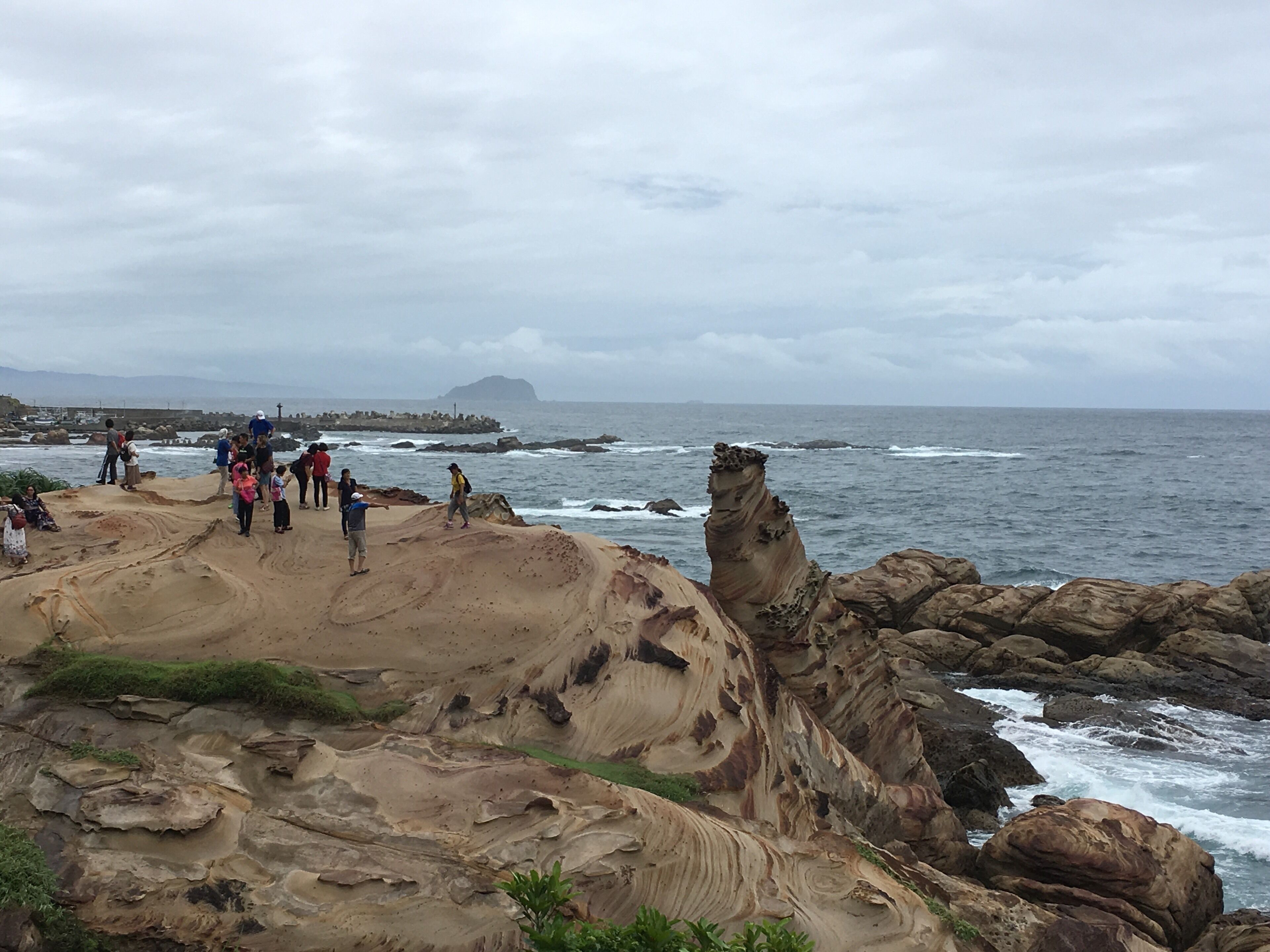 Beautiful rock formations in New Taipei, Taiwan