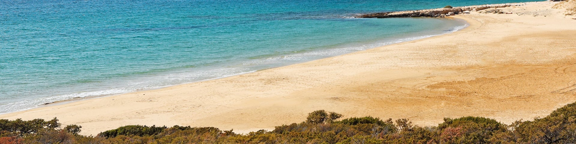Pyrgaki beach in Naxos island, Greece